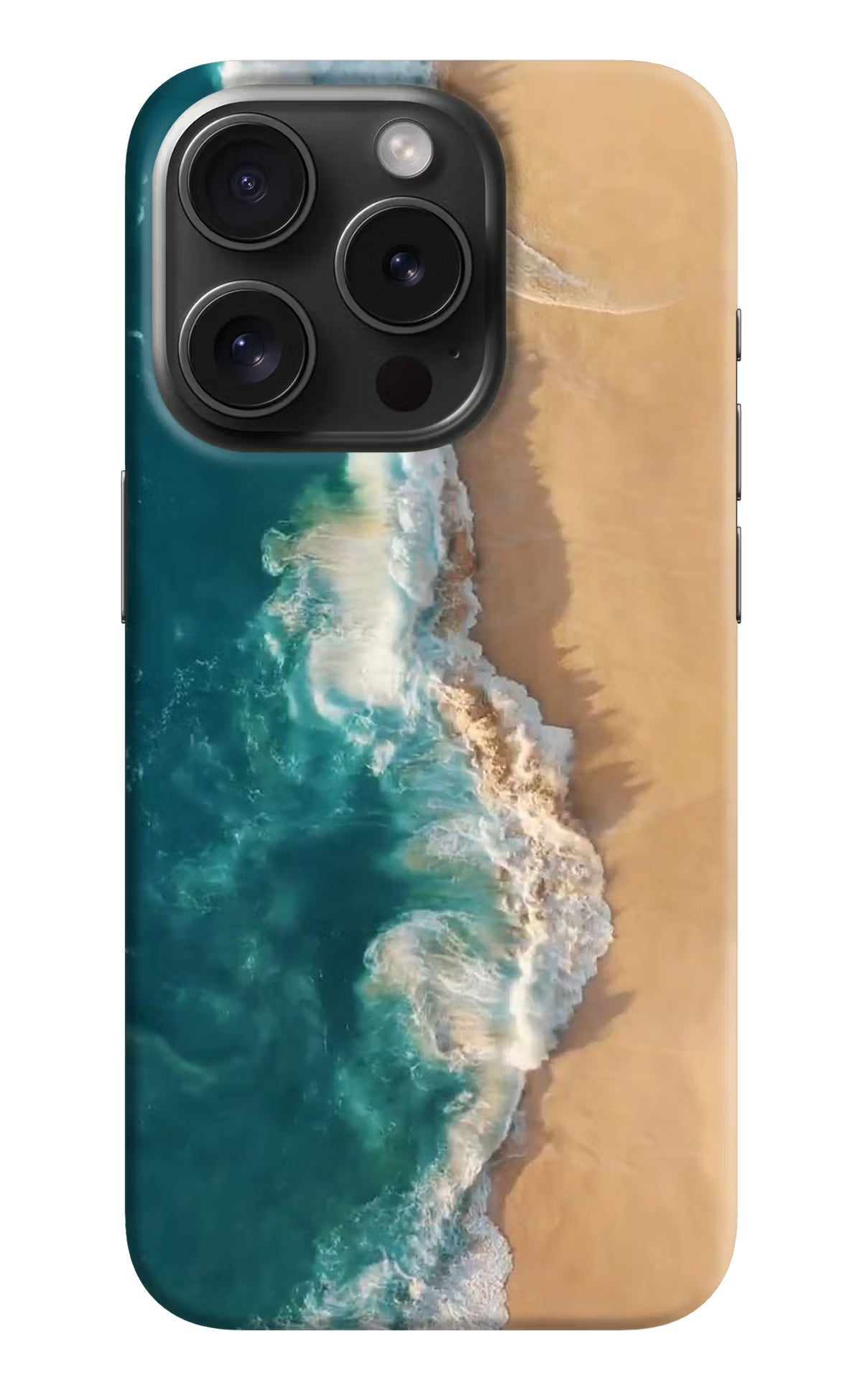 Ocean Beach iPhone 15 Pro Hard Case Back Cover by Casekaro