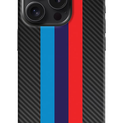 BMW Stripes Pattern iPhone 15 Pro Hard Case Back Cover by Casekaro