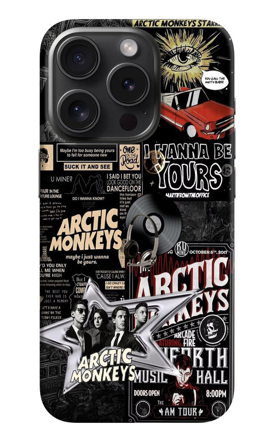 Arctic Monkeys iPhone 15 Pro Hard Case Back Cover by Casekaro