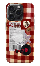 Queen of Disaster iPhone 15 Pro Hard Case Back Cover by Casekaro
