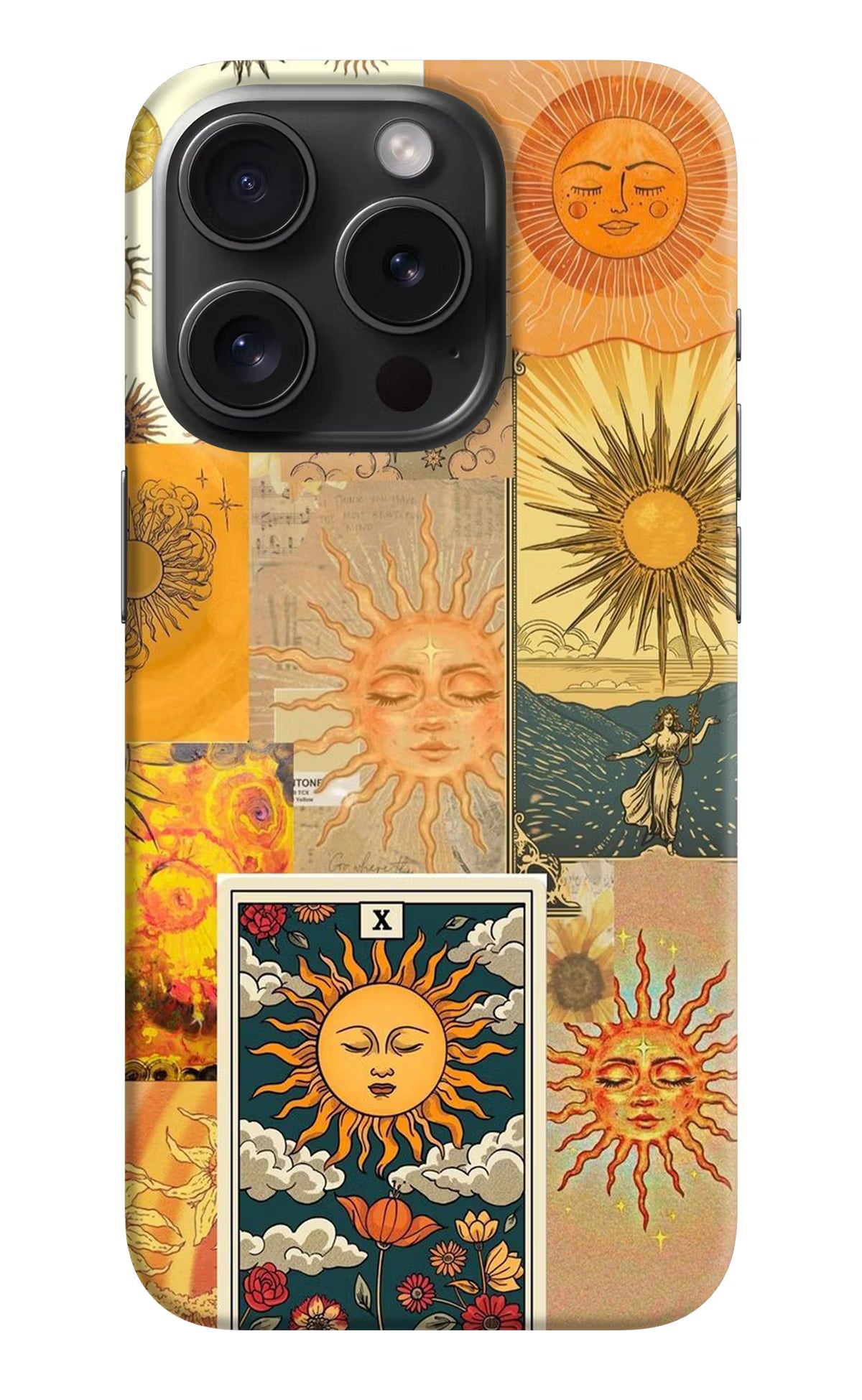 Sun iPhone 15 Pro Hard Case Back Cover by Casekaro