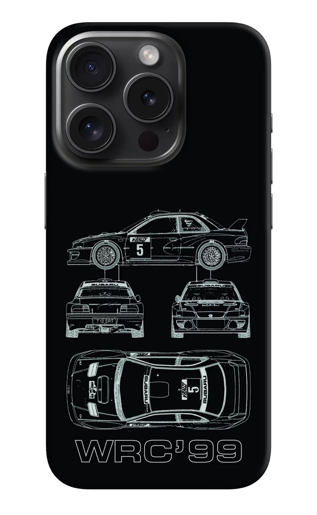 WRC'99 iPhone 15 Pro Hard Case Back Cover by Casekaro