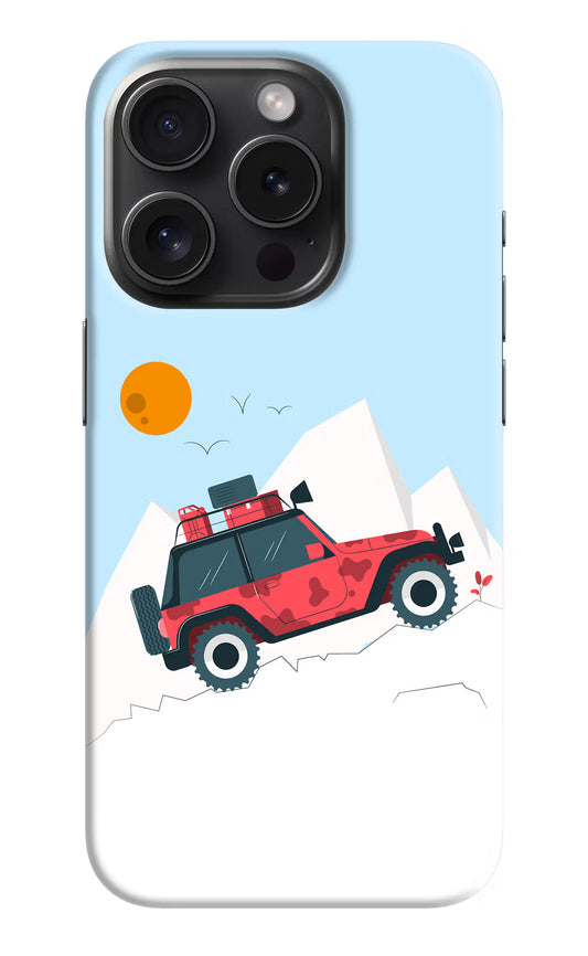 Mountain Trail Beast iPhone 15 Pro Hard Case Back Cover by Casekaro
