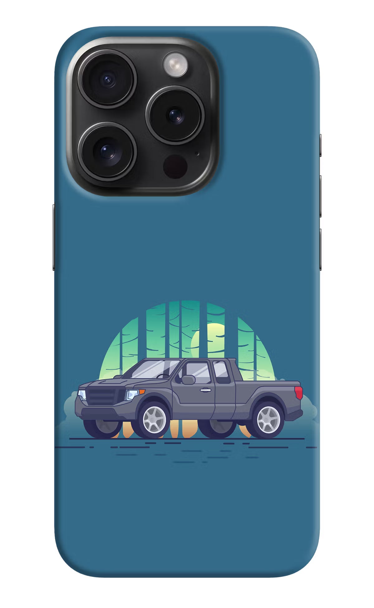 Retro Garage Vibe iPhone 15 Pro Hard Case Back Cover by Casekaro