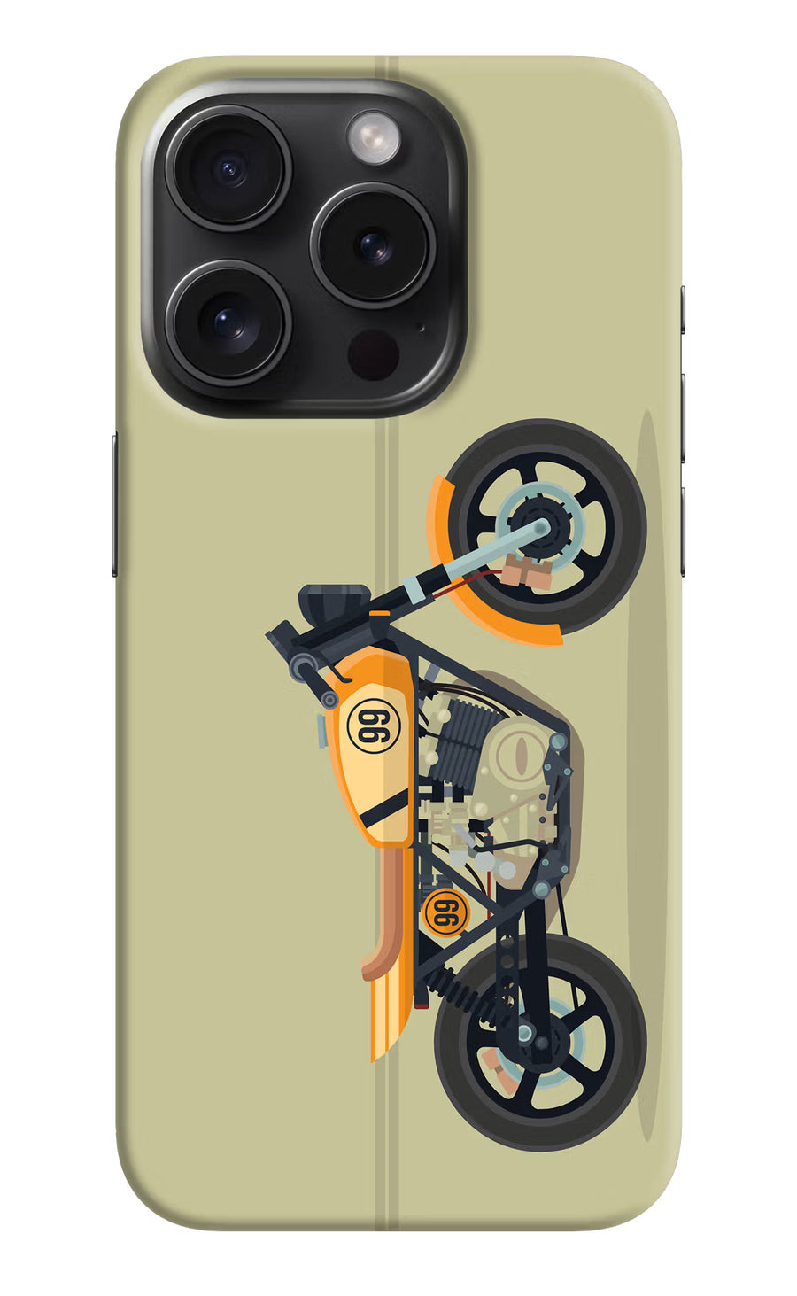 Vertical Speedster iPhone 15 Pro Back Cover, Hard case