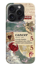 Cancer Zodiac iPhone 15 Pro Hard Case Back Cover by Casekaro