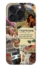 Capricorn Zodiac iPhone 15 Pro Hard Case Back Cover by Casekaro