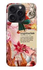 Sagittarius Zodiac iPhone 15 Pro Hard Case Back Cover by Casekaro