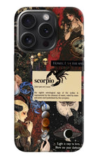 Scorpio Zodiac iPhone 15 Pro Hard Case Back Cover by Casekaro