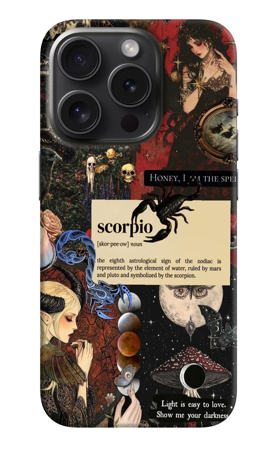 Scorpio Zodiac iPhone 15 Pro Back Cover, Hard case