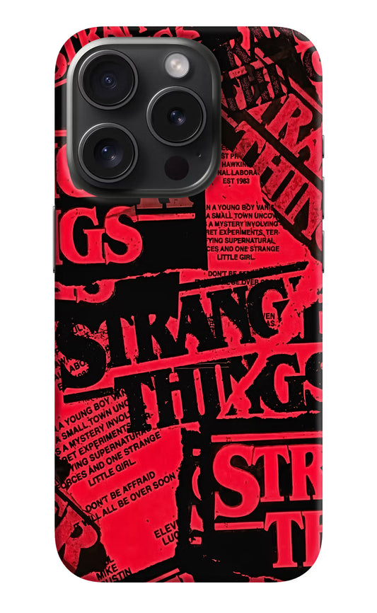 Ordinary Things iPhone 15 Pro Hard Case Back Cover by Casekaro
