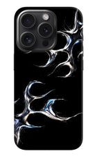 Chrome Tribal iPhone 15 Pro Hard Case Back Cover by Casekaro