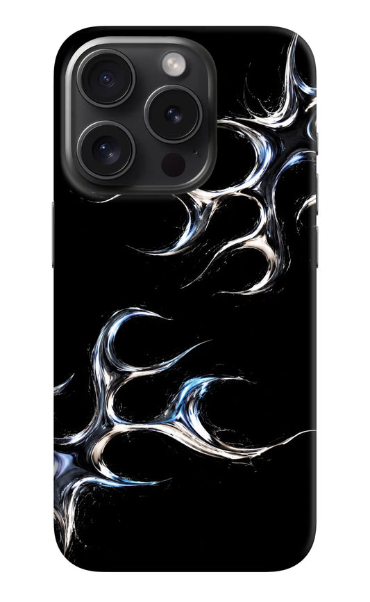 Chrome Tribal iPhone 15 Pro Hard Case Back Cover by Casekaro