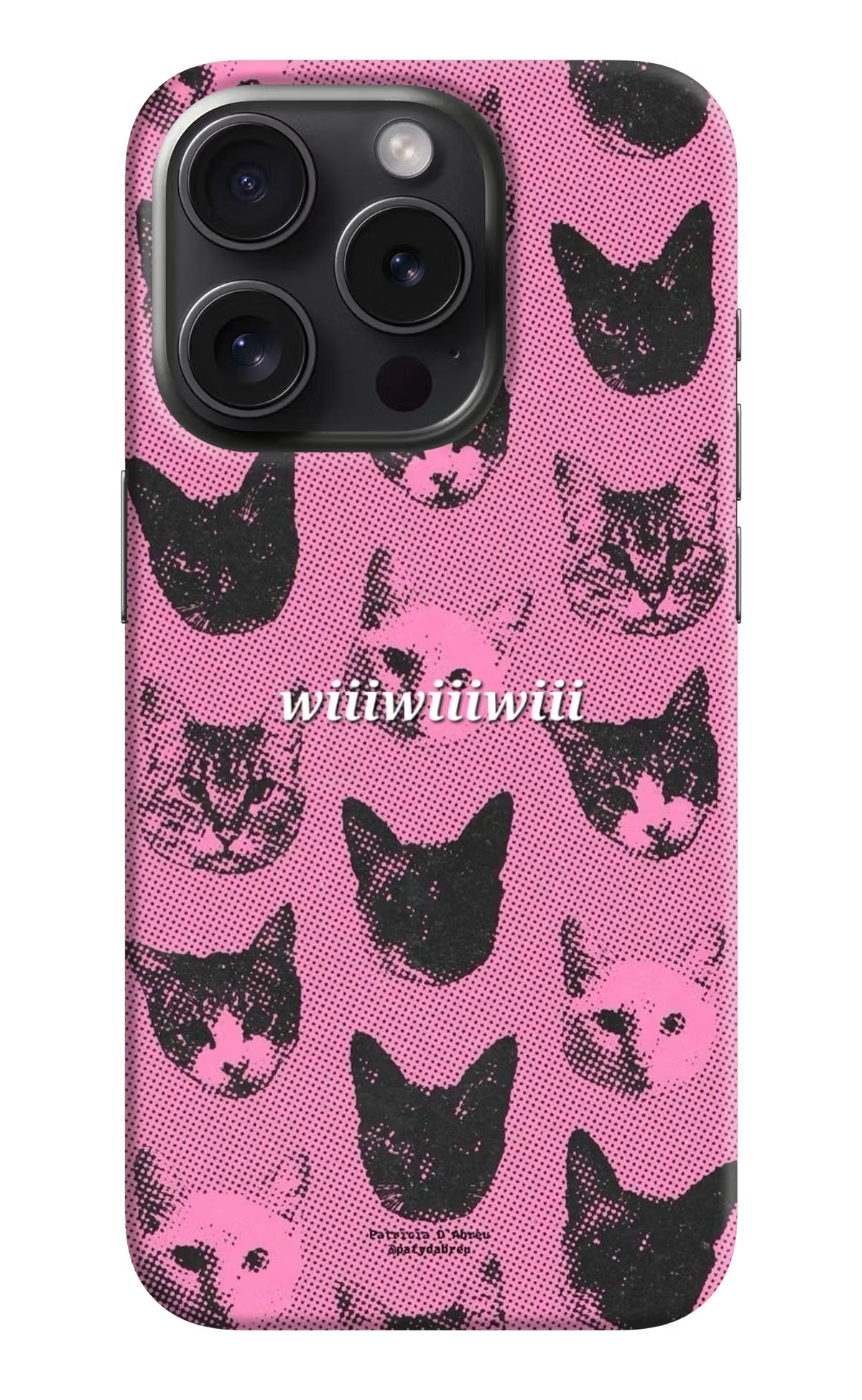 Pink Cats iPhone 15 Pro Back Cover