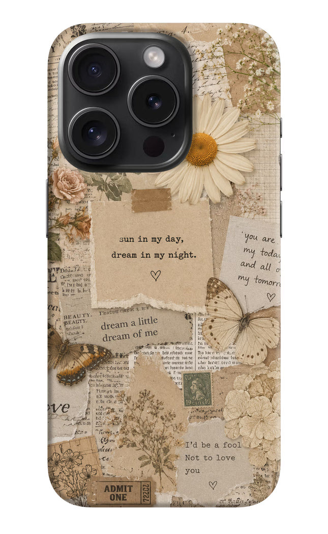 Vintage case iPhone 15 Pro Hard Case Back Cover by Casekaro