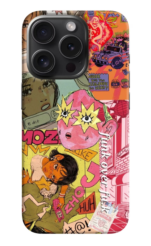 Funkover iPhone 15 Pro Hard Case Back Cover by Casekaro