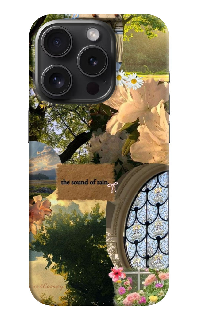 Rain iPhone 15 Pro Hard Case Back Cover by Casekaro