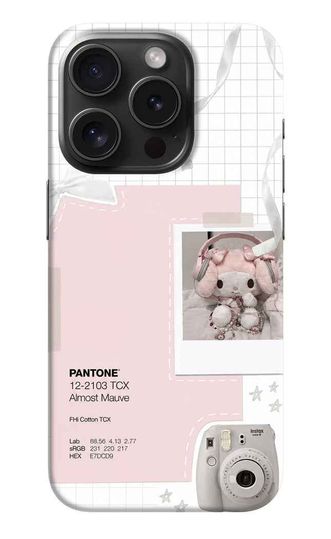 Pantone Asthetic iPhone 15 Pro Hard Case Back Cover by Casekaro