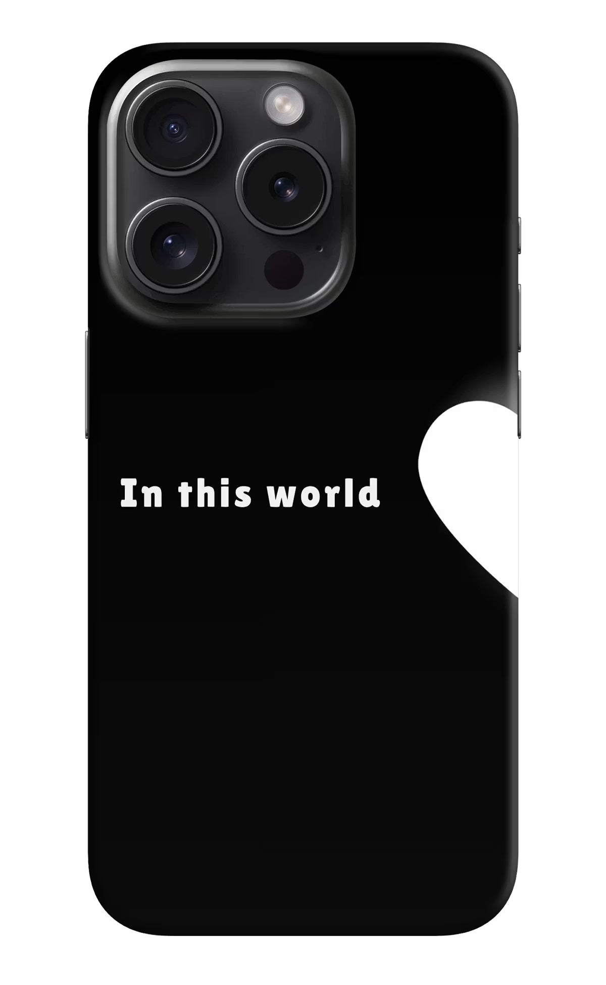This World iPhone 15 Pro Hard Case Back Cover by Casekaro
