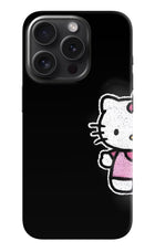 Kitty Charm iPhone 15 Pro Hard Case Back Cover by Casekaro
