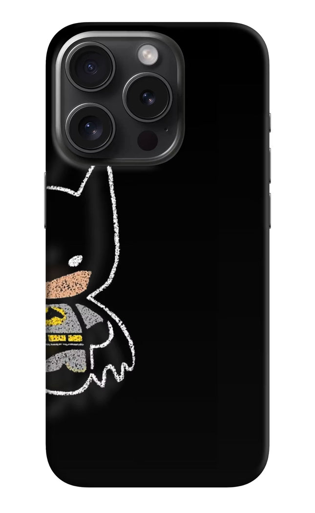 Bat Kitty iPhone 15 Pro Hard Case Back Cover by Casekaro