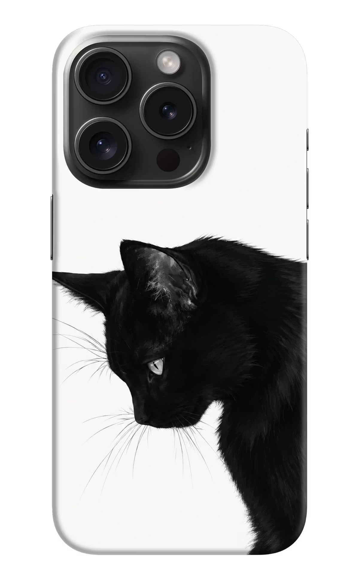 Shadow Gaze iPhone 15 Pro Hard Case Back Cover by Casekaro