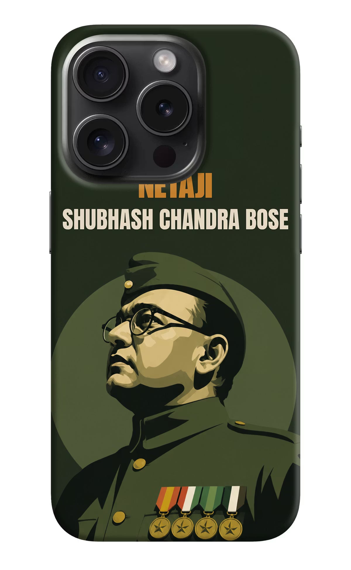 Netaji Legacy iPhone 15 Pro Back Cover
