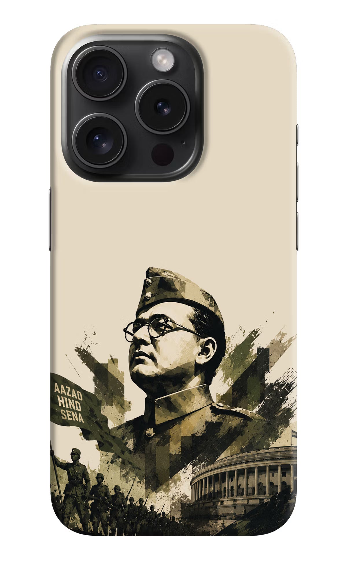Netaji Rising iPhone 15 Pro Back Cover