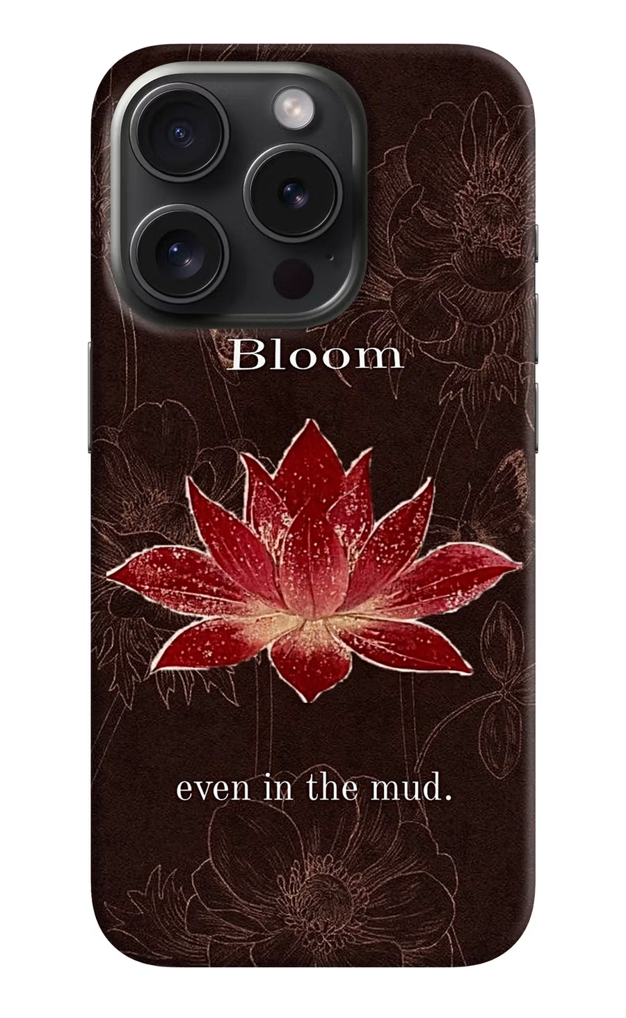 Bloom iPhone 15 Pro Back Cover, Hard case
