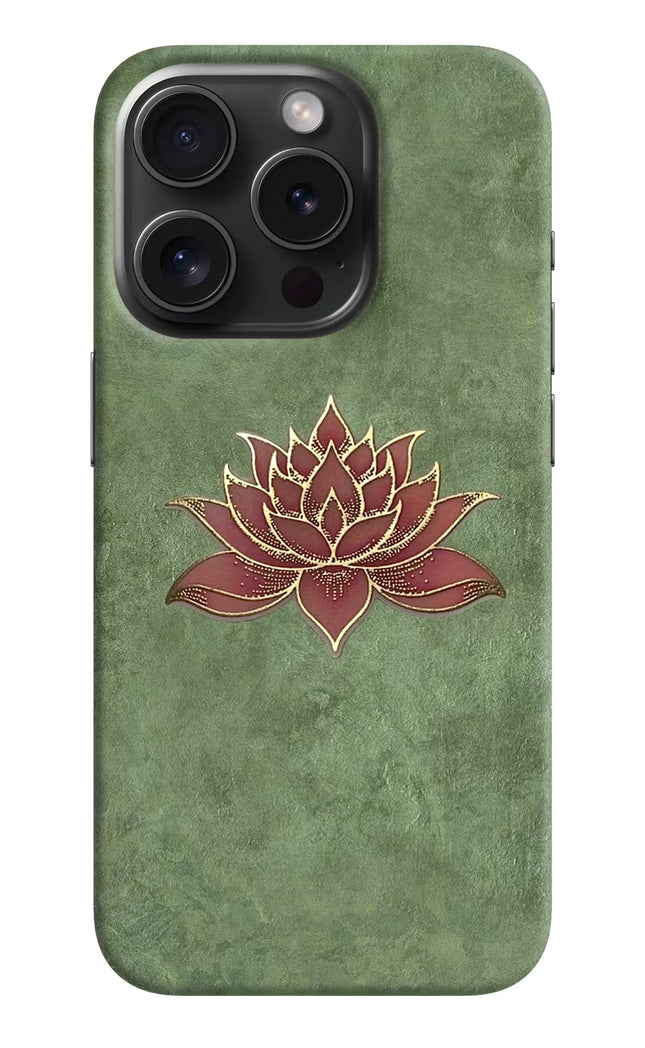 Lotus Grace iPhone 15 Pro Hard Case Back Cover by Casekaro