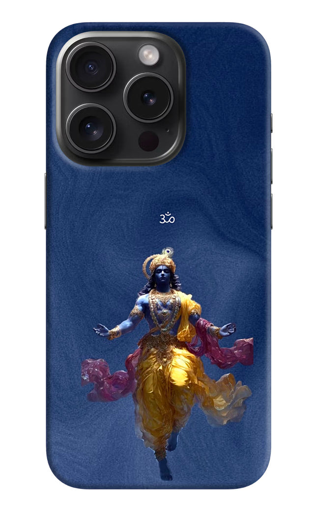 Cosmic Krishna iPhone 15 Pro Hard Case Back Cover by Casekaro