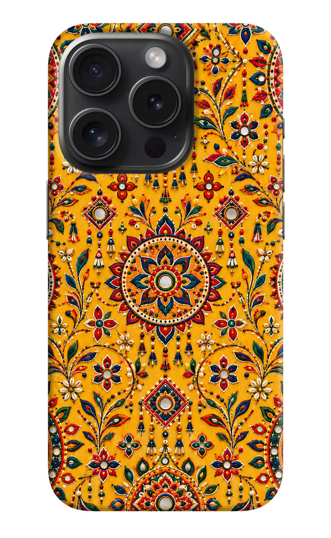 Sunlit Aura iPhone 15 Pro Hard Case Back Cover by Casekaro
