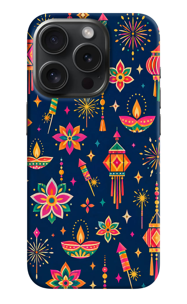 Festive Pop iPhone 15 Pro Hard Case Back Cover by Casekaro