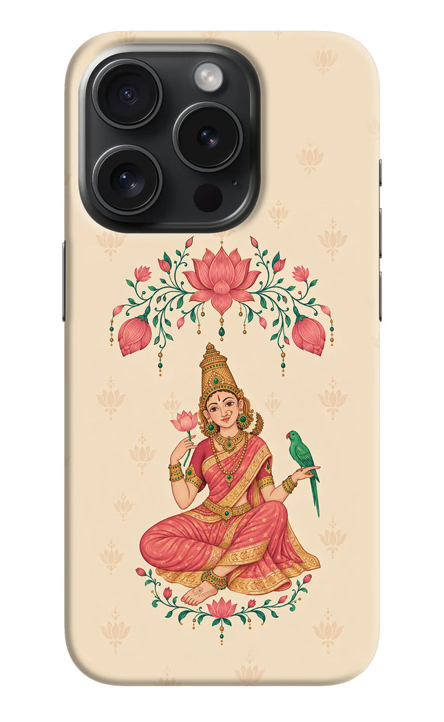 Goddess Lakshmi iPhone 15 Pro Hard Case Back Cover by Casekaro