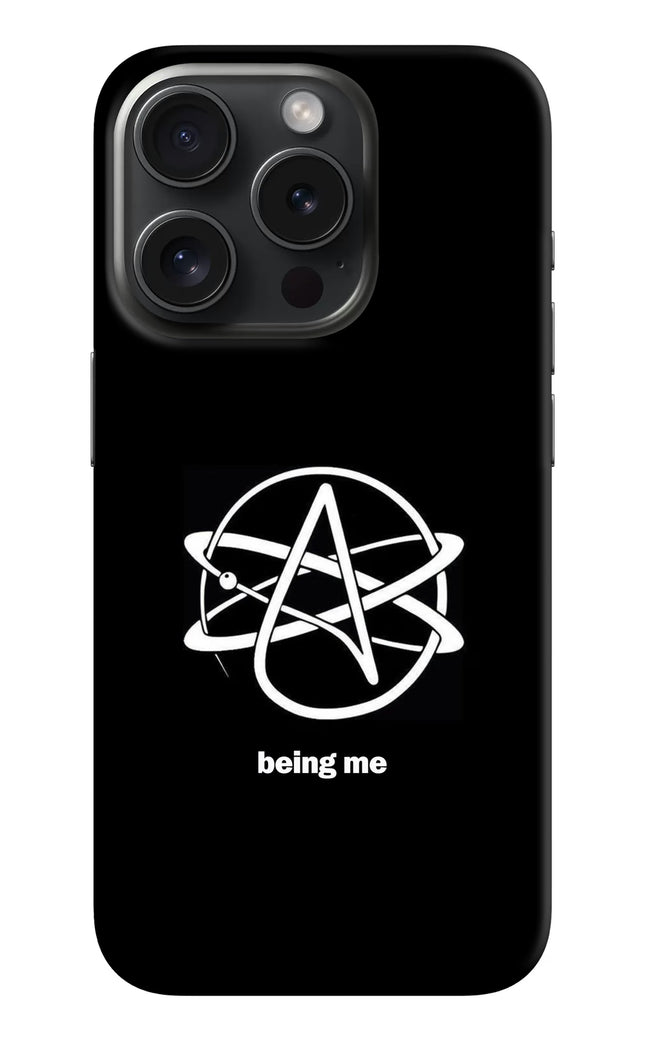 Atheist Symbol iPhone 15 Pro Hard Case Back Cover by Casekaro