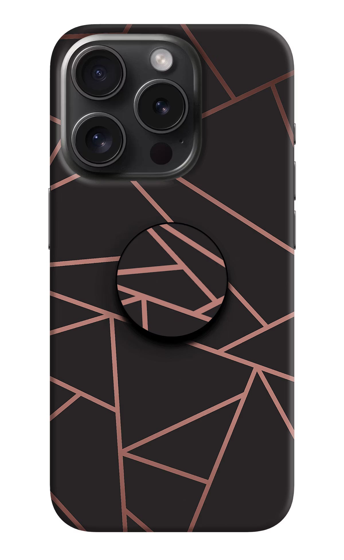 Geometric Pattern iPhone 15 Pro Pop Case by Casekaro
