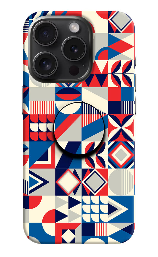 Colorful Pattern iPhone 15 Pro Pop Case by Casekaro