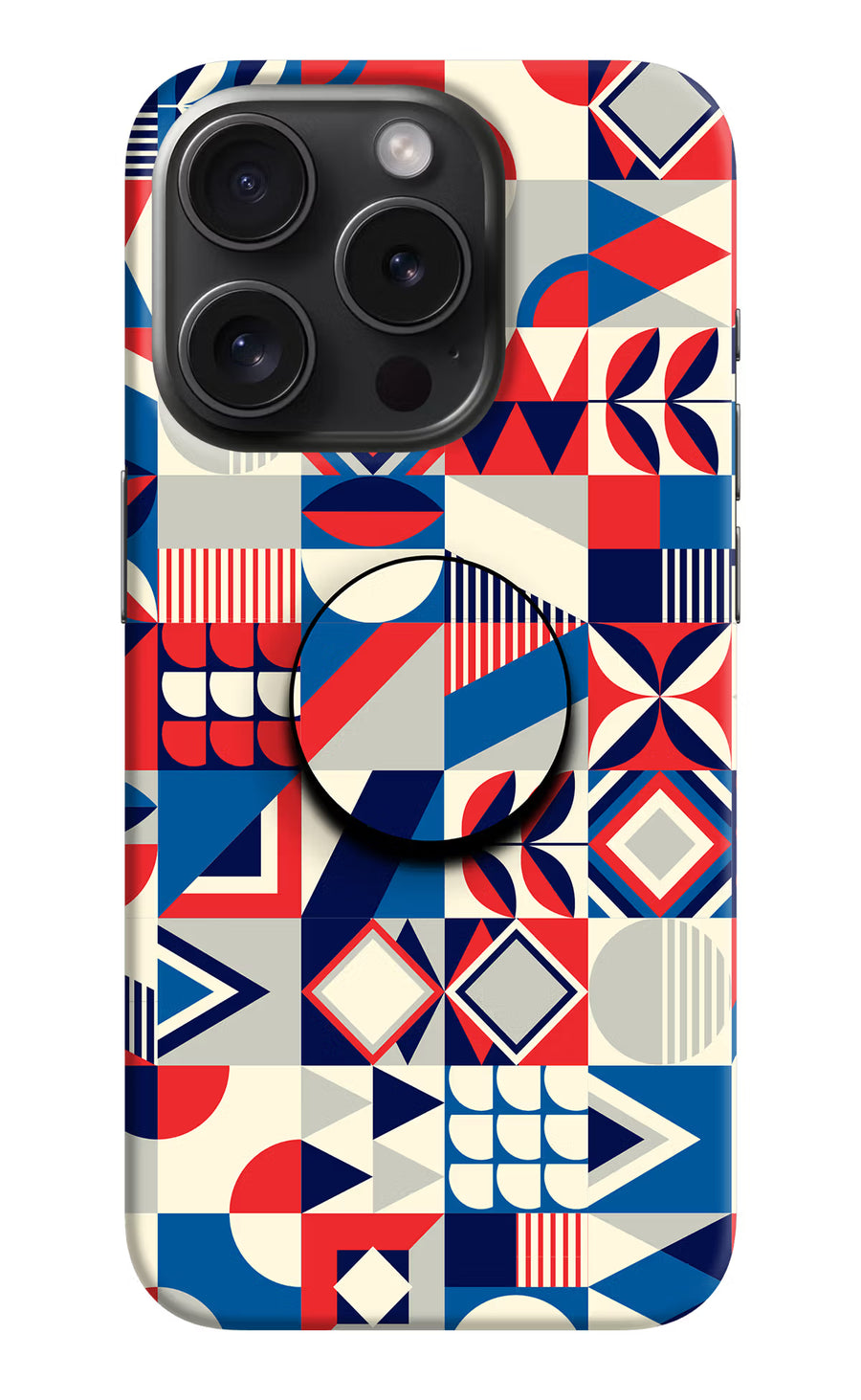 Colorful Pattern iPhone 15 Pro Pop Case, Hard case