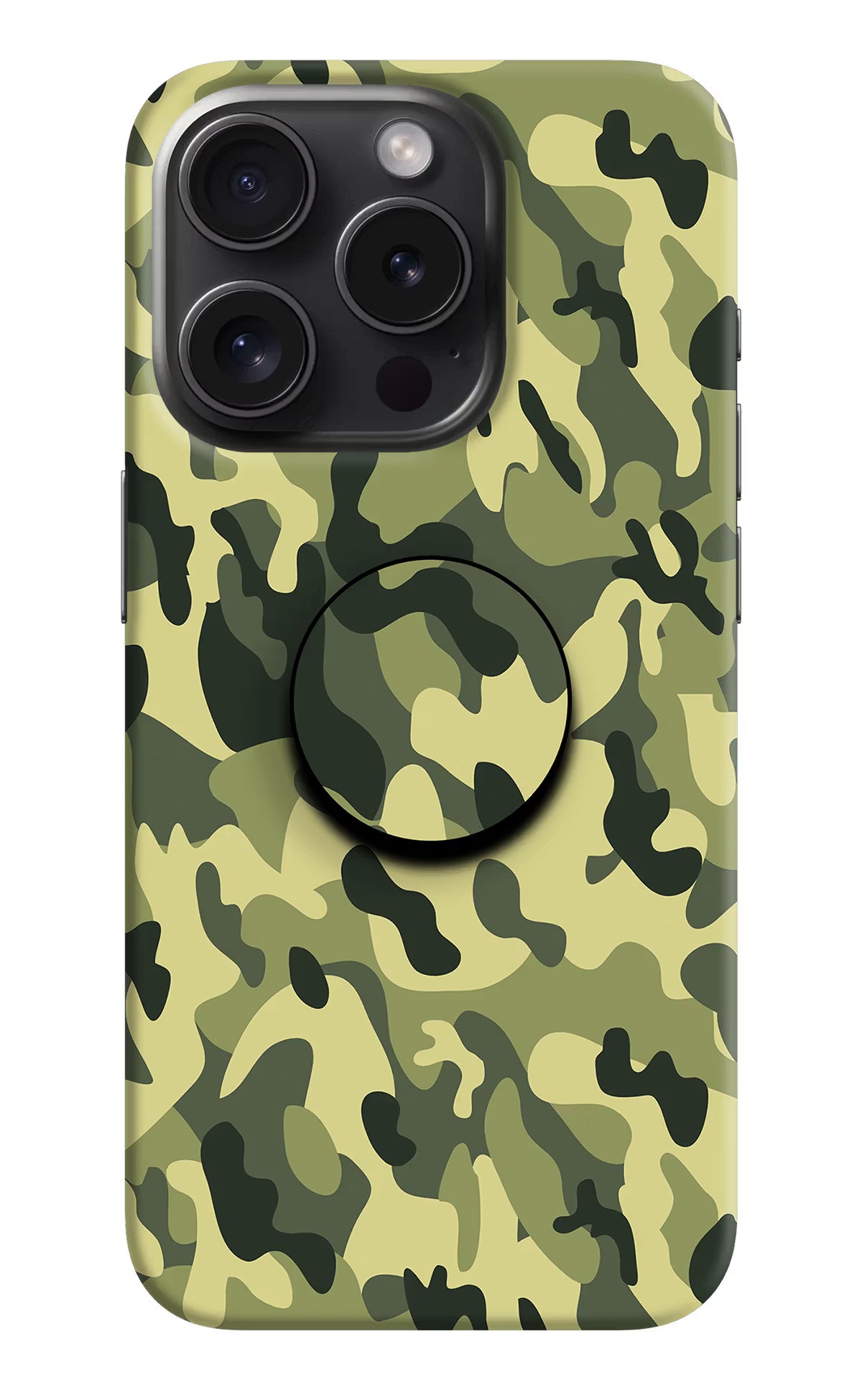 Camouflage iPhone 15 Pro Pop Case by Casekaro