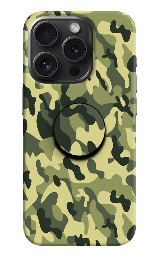 Camouflage iPhone 15 Pro Pop Case by Casekaro