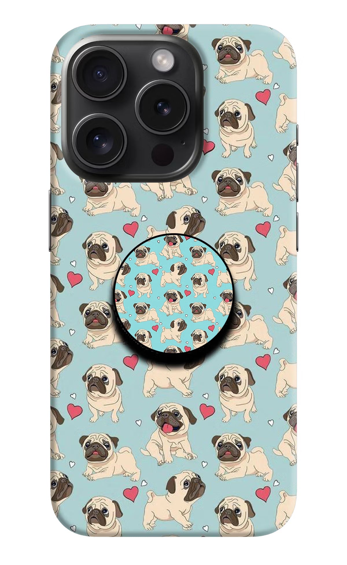 Pug Dog iPhone 15 Pro Pop Case by Casekaro
