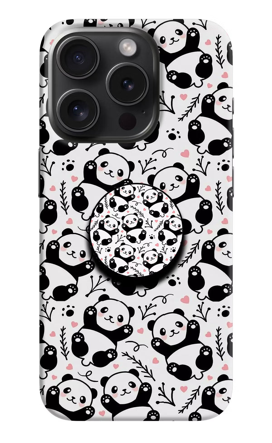 Cute Panda iPhone 15 Pro Pop Case, Hard case