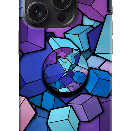 Cubic Abstract iPhone 15 Pro Pop Case by Casekaro