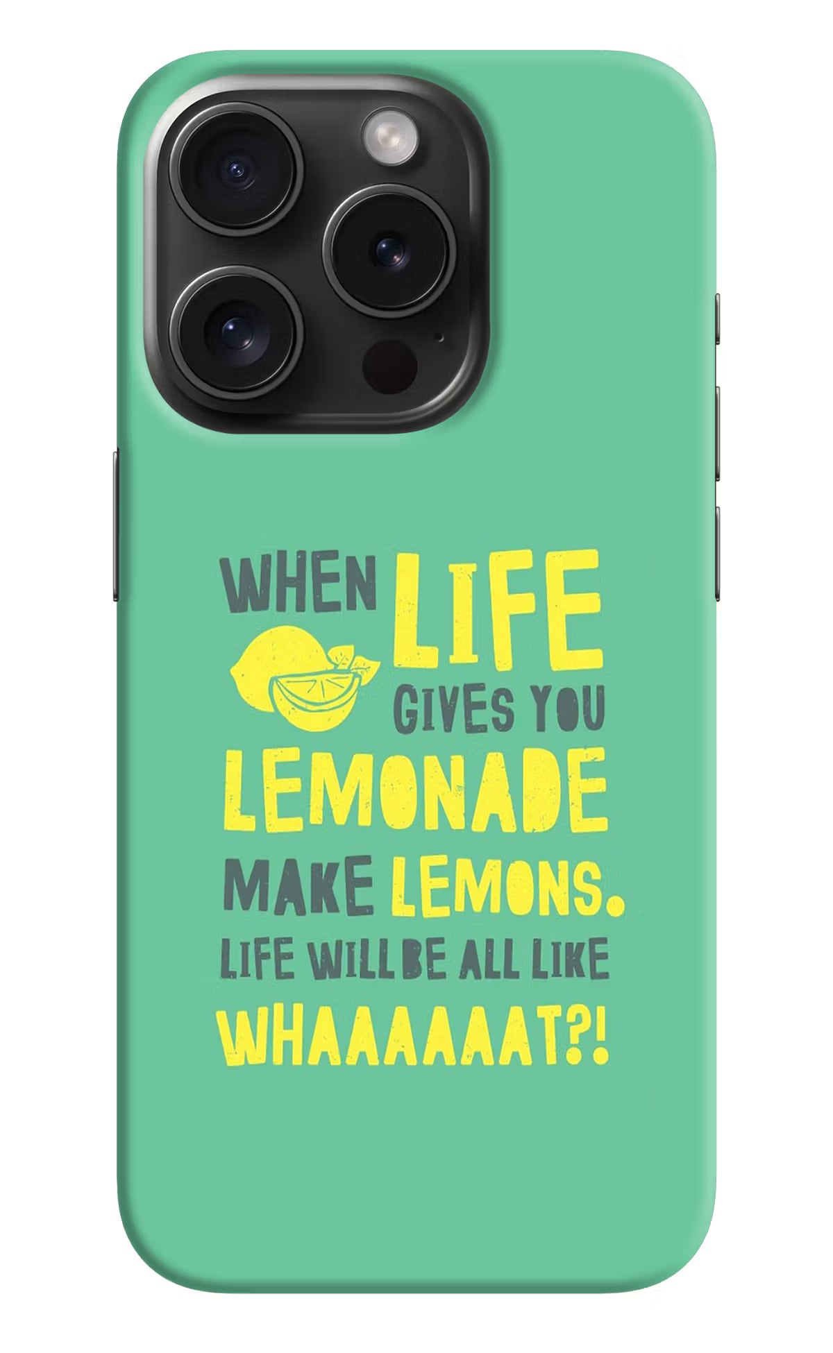 Quote iPhone 15 Pro Max Hard Case Back Cover by Casekaro