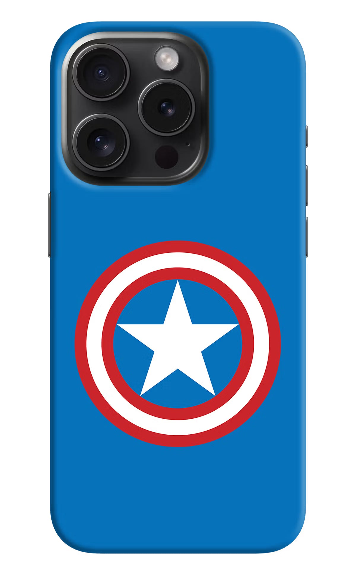 Captain America Logo iPhone 15 Pro Max Hard Case Back Cover by Casekaro