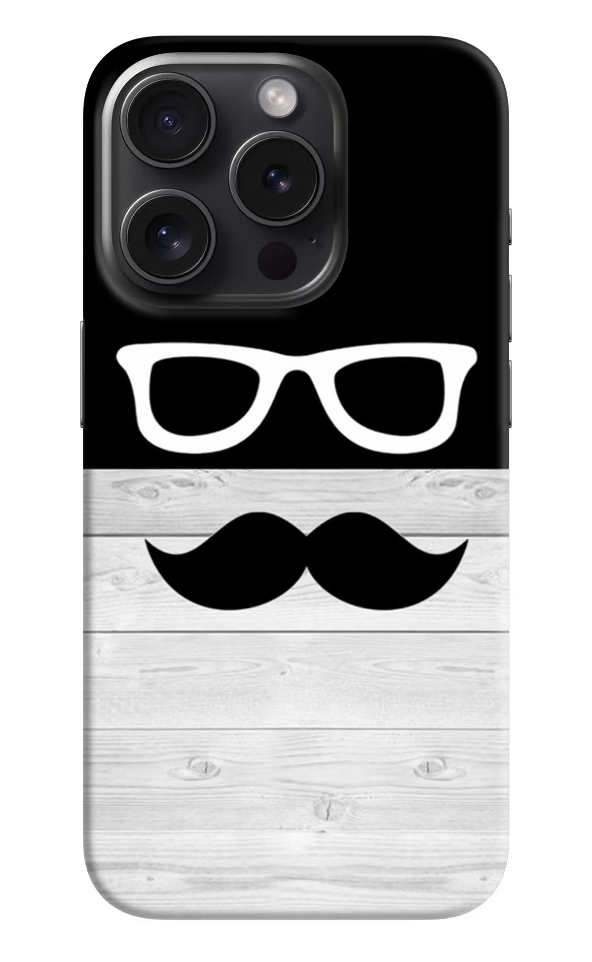 Mustache iPhone 15 Pro Max Hard Case Back Cover by Casekaro