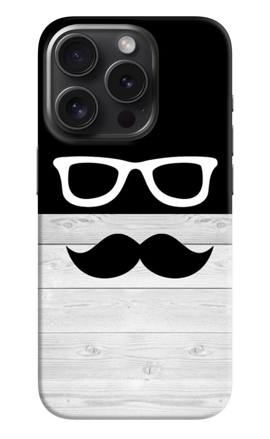 Mustache iPhone 15 Pro Max Hard Case Back Cover by Casekaro