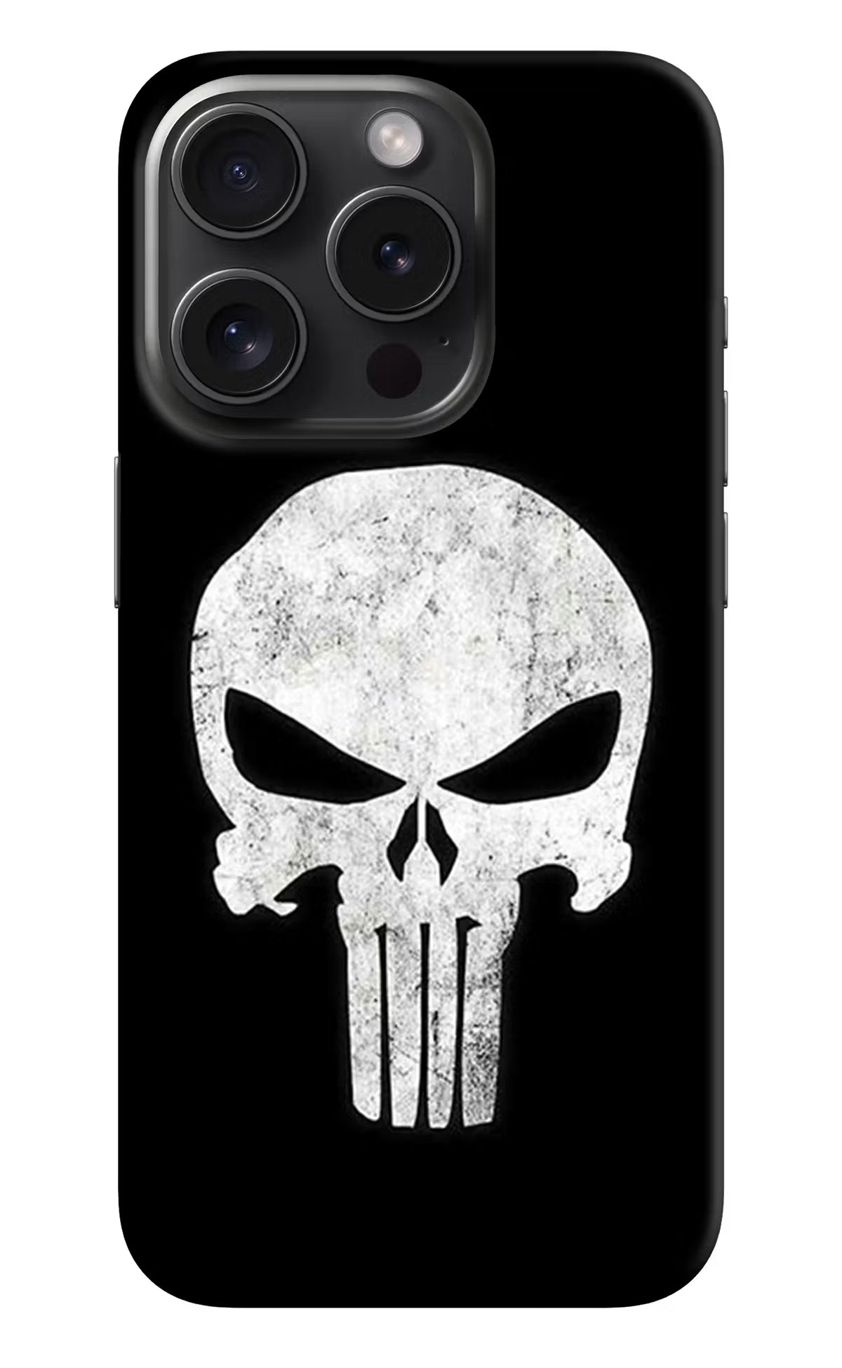 Punisher Skull iPhone 15 Pro Max Hard Case Back Cover by Casekaro