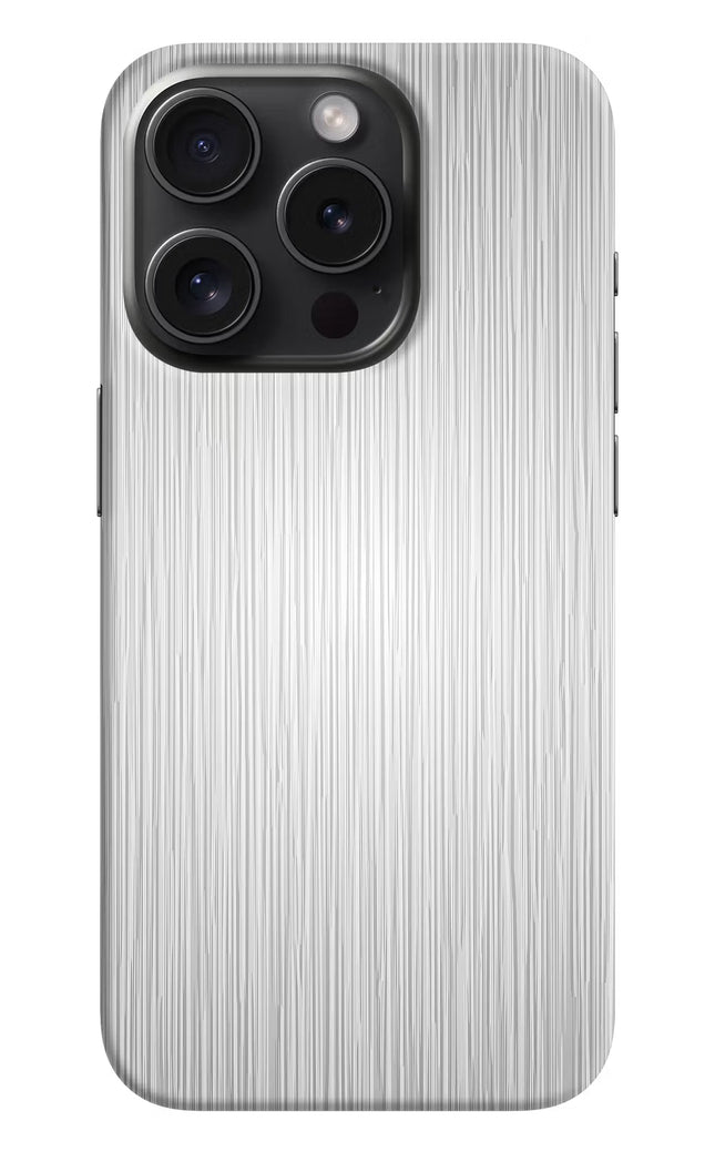Wooden Grey Texture iPhone 15 Pro Max Hard Case Back Cover by Casekaro