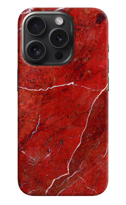Red Marble Design iPhone 15 Pro Max Hard Case Back Cover by Casekaro